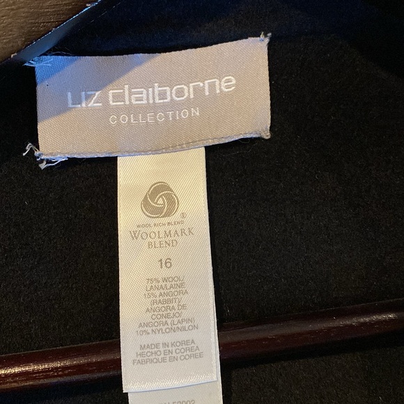 Liz Claiborne wool blazer coat - Sz 16 - Picture 6 of 6